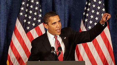 Ringen um US-Konjunkturpaket: "Wenn wir nicht rasch zu einer Unterzeichnung des Rettungspakets kommen, wird sich eine Wirtschaft, die ohnehin in einer Krise ist, einer Katastrophe gegenübersehen", sagte Barack Obama am Donnerstag in Williamsburg  (Virginia).