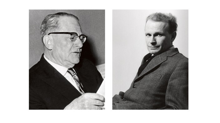 Aufschlussreicher Briefwechsel: Carl Schmitt (links) war immer gut vernetzt. Reinhart Koselleck wurde mit seiner Dissertation „Kritik und Krise“ berühmt.