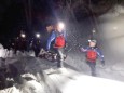 Einsatzkräfte der Bergwacht Ramsau sind in der Nacht vom ersten auf den zweiten Weihnachtsfeiertag am Watzmann im Rettungseinsatz.