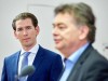 - Wien 12.11.2019 - Nach einem Vieraugengespräch traten heute am frühen Abend die Parteichefs der ÖVP und der Grünen im