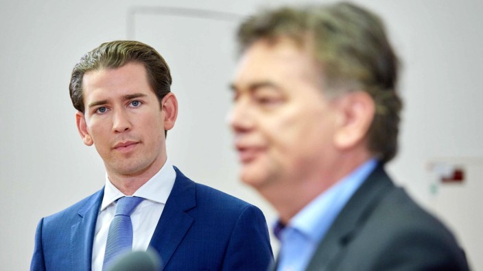 - Wien 12.11.2019 - Nach einem Vieraugengespräch traten heute am frühen Abend die Parteichefs der ÖVP und der Grünen im