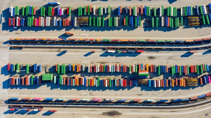 Container im Hafen von Oakland, Kalifornien, USA, Nordamerika *** Container in the Port of Oakland California USA North
