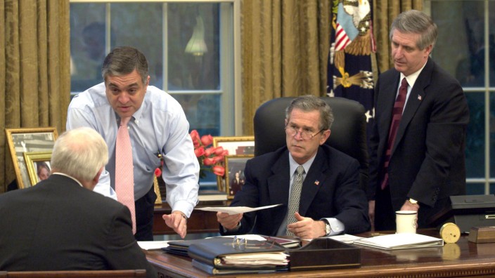 George Bush, Dick Cheney, George Tenet, Andy Card