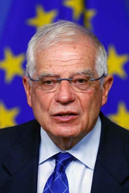 EU foreign policy chief Borrell holds a news conference in Brussels
