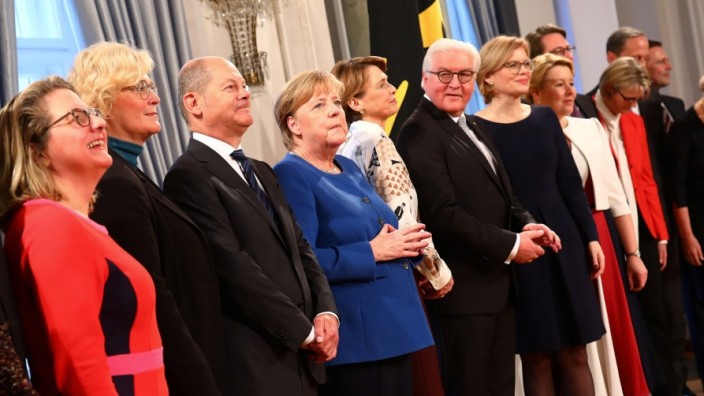 New Year's reception at the presidential Bellevue Palace in Berlin