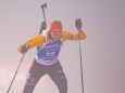 Denise Herrmann (GER) wird Zweite im 7,5 km Sprint der Damen beim BMW IBU World Cup Biathlon Oberhof 2020 Copyright: xV