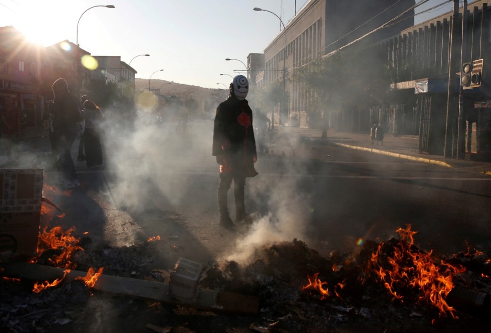 Protests against Chile's government in Valparaiso
