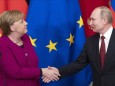 Einmütig im Kreml: Bundeskanzlerin Angela Merkel (links) und der russische Staatspräsident Wladimir Putin.