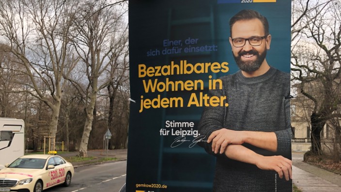 Sebastian Gemkow, OB-Kandidat in Leipzig: Wie ernst er es meint, unterstreicht der Kandidat der CDU mit hochgekrempelten Ärmeln.