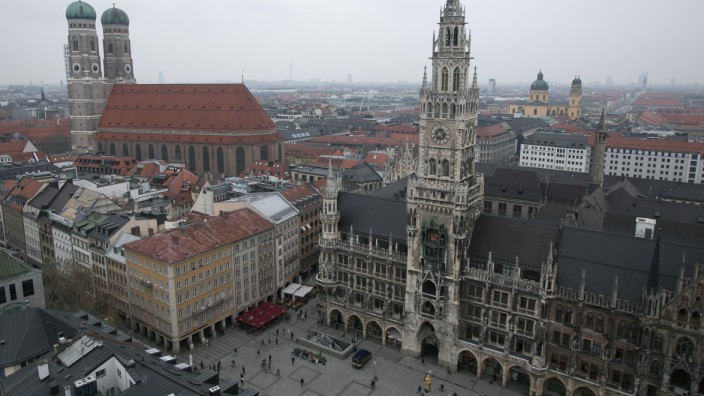 Aussicht vom Alten Peter in München, 2019