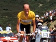 Gesamtführender Bjarne Riis DEN Telekom auf der 16 Etappe; Bjarne Riis Tour de France