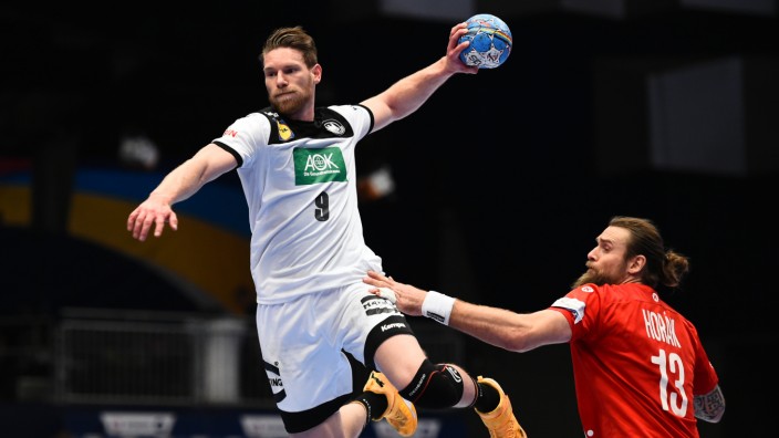 Handball-EM: Tobias Reichmann beim Wurf.