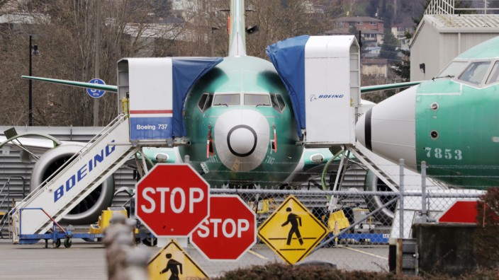 Luftfahrt: Eine Boeing 737 Max, geparkt in Renton im US-Bundesstaat Washington.