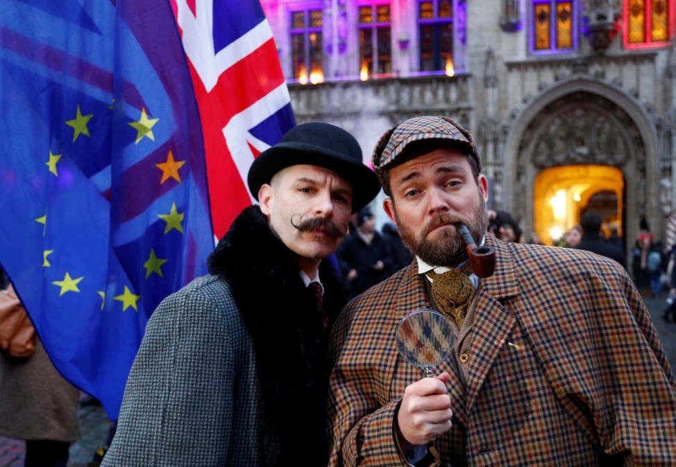 Celebration of friendship between Belgium and Britain at Brussels' Grand Place