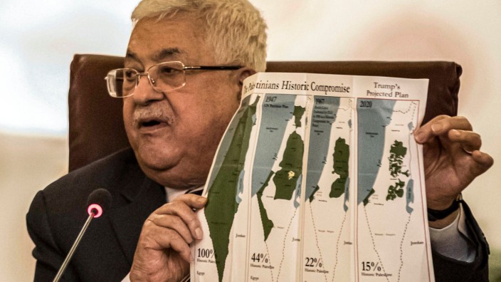 Nahostkonflikt: Palästinenserpräsident Abbas lehnt den Nahostplan von US-Präsident Trump ab.