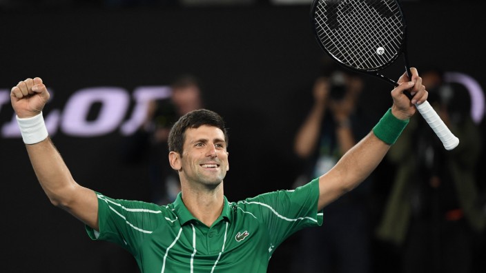 Finale der Australian Open: Zum achten Mal Sieger der Australian Open: Novak Djokovic.