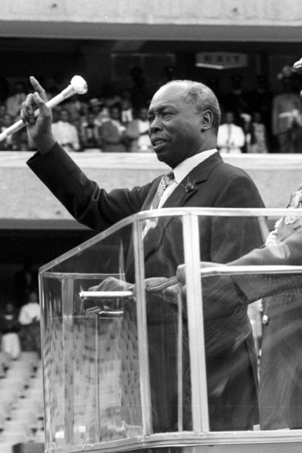 Kenia-Reise des deutschen Bundesministers für wirtschaftliche Zusammenarbeit: Präsident Daniel Arap Moi während einer P