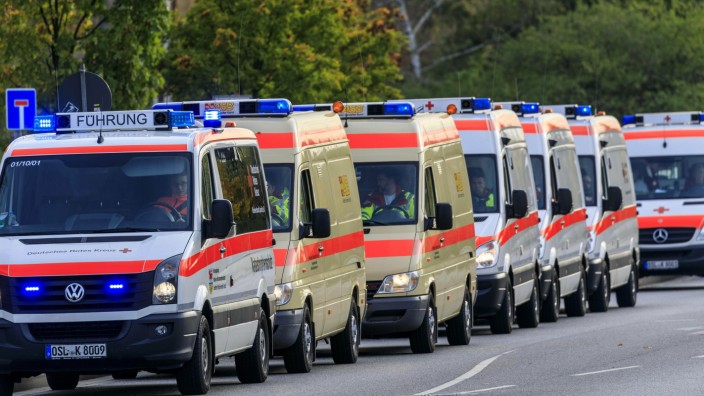 Rettungsübung mit der Medical Task Force 18 DEU/Brandenburg/ Cottbus: Â Bei einer Katastrophen- und Zivilschutzübung wur