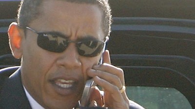 Barack Obama: Barack Obama: das Smartphone als postmodernes Zepter der Macht