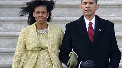 Obama, Hegel und der Weltgeist: Weltgeist auf den Stufen des Kapitols: Barack Obama und seine Ehefrau Michelle.