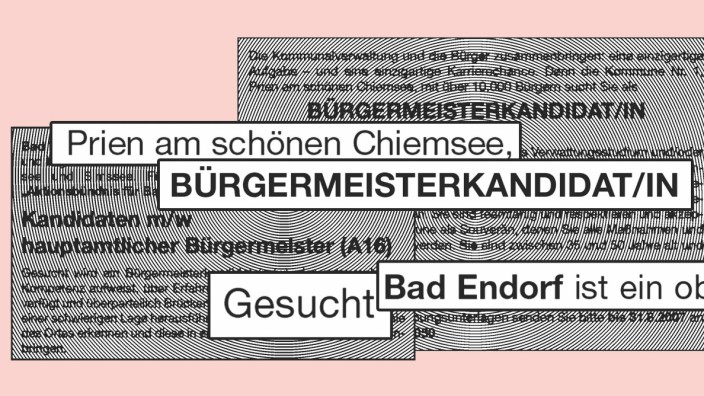 Kommunalpolitik: Bürgermeistersuche per Annonce Illustration: Dennis Schmidt
