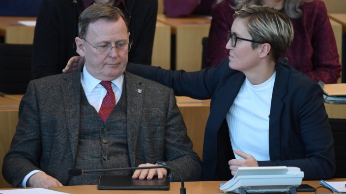 Thüringen: Bodo Ramelow im Landtag in Erfurt