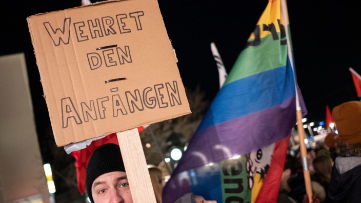 Ministerpräsidentenwahl Thüringen - Proteste