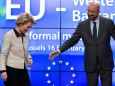 EU: Ratspräsident Charles Michel begrüßt Kommissionspräsidentin Ursula von der Leyen