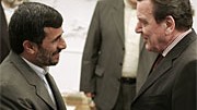 Schröder; Ahmadinedschad; Reuters
