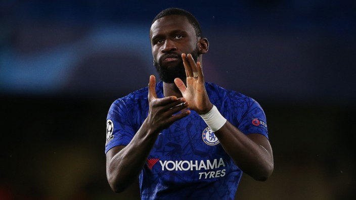 ChelseaÕs Antonio Rudiger celebrate after the UEFA Champions League match at Stamford Bridge, London. Picture date: 9th; Antonio Rüdiger, FC Chelsea