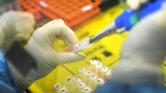 Nach Ausbruch in Italien: In Laboren, wie hier in China, werden Proben von kranken Personen auf das neuartige Coronavirus untersucht.