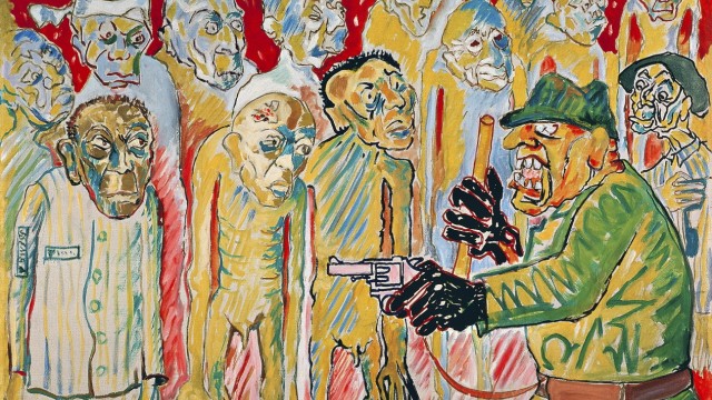 Ismaning: In seinen Bildern malte Adolf Frankl nach seiner Befreiung Szenen, die ihn seit seiner Zeit im Arbeitslager in Auschwitz verfolgten.