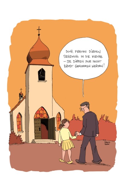 Katholische Kirche: SZ-Zeichnung: Denis Metz