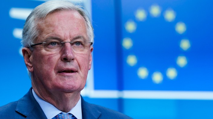 Brexit-Verhandlungen: EU-Chefunterhändler Michel Barnier bei einer Pressekonferenz in Brüssel am 25. Februar.
