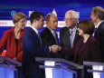 Mike Bloomberg, Pete Buttigieg, Elizabeth Warren, Bernie Sanders, Amy Klobuchar, Tom Steyer