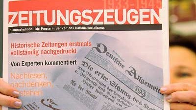Zeitungszeugen: Der Verlag wehrt sich gegen das Verbot des Finanzministeriums, Nazi-Zeitungen abzudrucken.