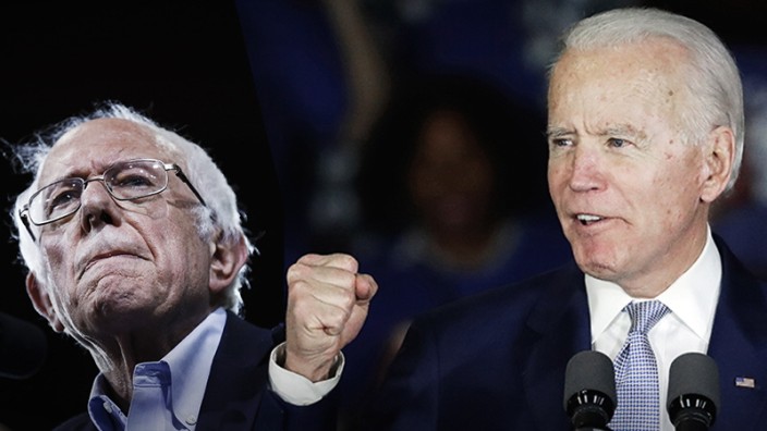 USA: Bernie Sanders (links) und Joe Biden.