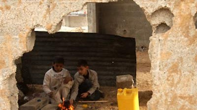 Nahost: Spielende Kinder im Gaza-Streifen: Die Hamas will einer befristeten Waffenruhe zustimmen.