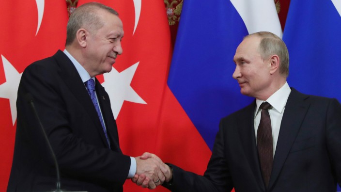 Türkischer Präsident Erdogan zu Besuch in Moskau