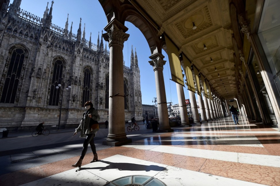 Day two of Italy's nationwide coronavirus lockdown, in Milan