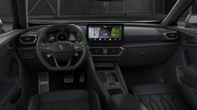 Elektromobilität: Im Innenraum übernimmt der Cupra Formentor viele Cockpit-Elemente des neuen VW Golf 8.