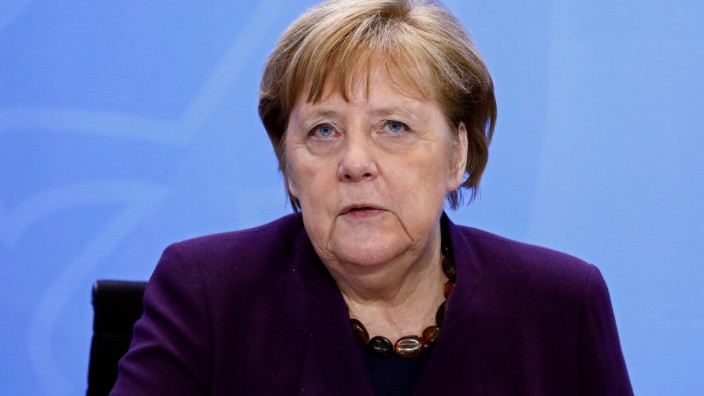 German Chancellor Merkel attends a news conference in Berlin