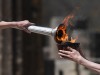 Olympisches Feuer wird in Olympia 2020 entfacht
