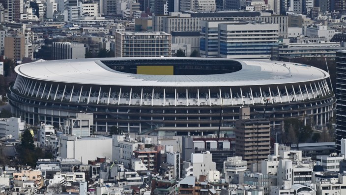 Japan: Ein eleganter Bau mit viel Holz: Das Nationalstadion in Tokio.