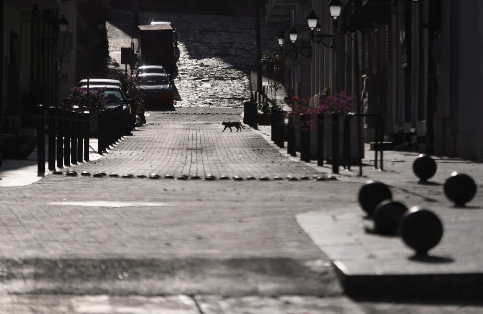 A view of the empty streets of the colonial district after a state of emergency decreed by government last Thursday, as a preventive measure against the spread of the coronavirus disease (COVID-19), in Santo Domingo