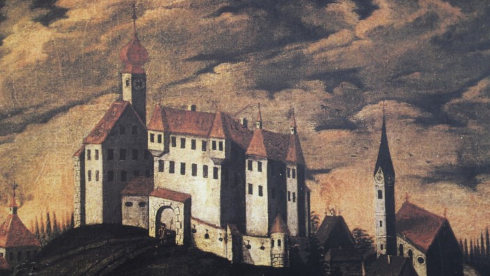 Pantaleonsberg in Kranzberg: Der ursprüngliche Sitz in der Burg wurde im Dreißigjährigen Krieg zerstört.