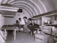 Interior of an underground atomic fallout shelter on Long Island, New York 1955. Courtesy Everett Collection PUBLICATION
