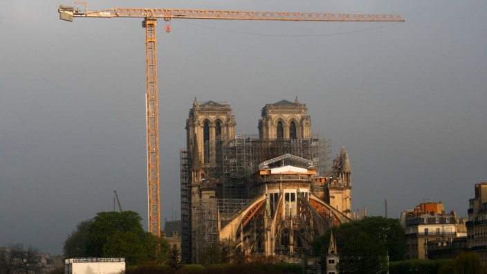 Notre Dame Cathedral in Paris ahead of Easter celebrations to be held under lockdown