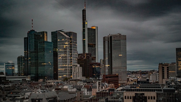 Frankfurt/Main; Skyline, Panorama Frankfurt / Main; Symbolbild, Symbolfoto November 2019 Frankfurt *** Frankfurt Main sk