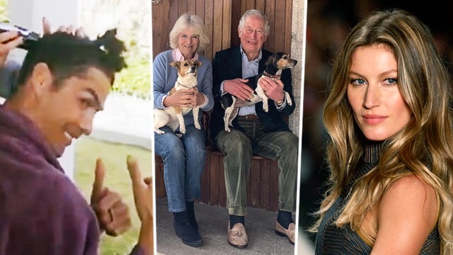 Promis der Woche: Sind mit Familienangelegenheiten beschäftigt: Fußballer Cristiano Ronaldo, Prinz Charles und Herzogin Camilla sowie Model Gisele Bündchen.